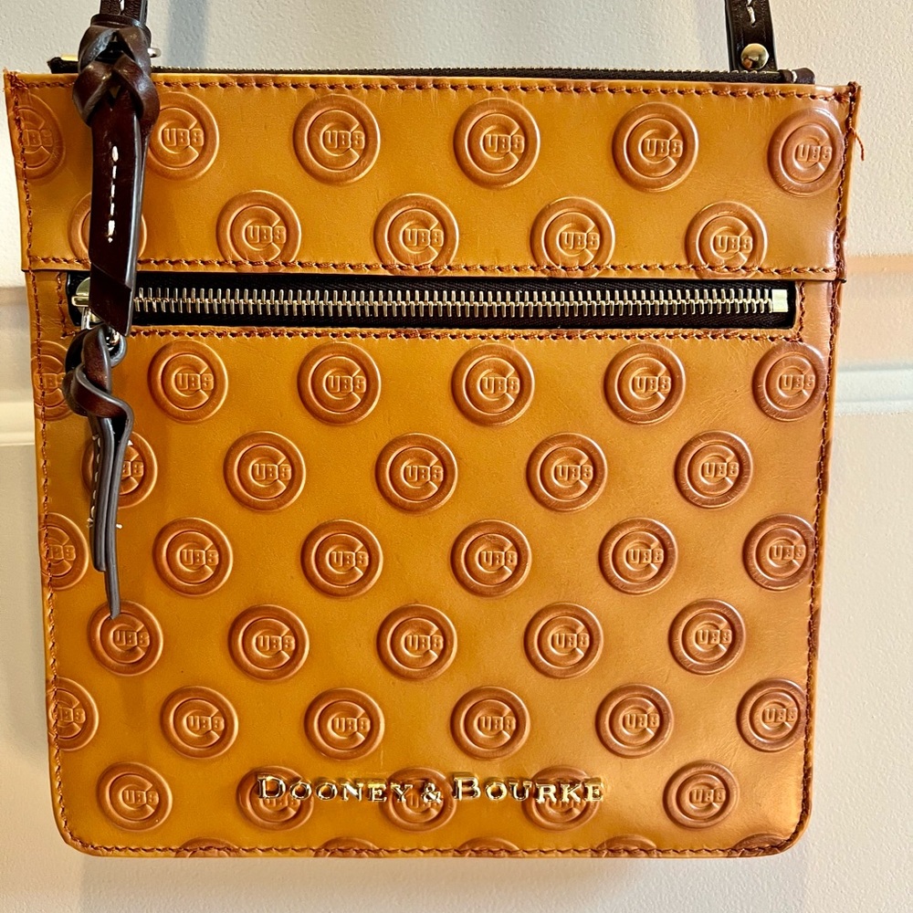 Dooney & Bourke Tan Embossed Crossbody Bag